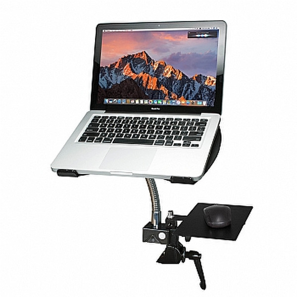 CTA Digital PAD-HGL Notebook Multimedia stand Black,Silver multimedia cart/stand