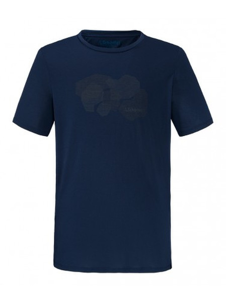 Schöffel Barcelona T-shirt L Short sleeve Crew neck Polyester Blue