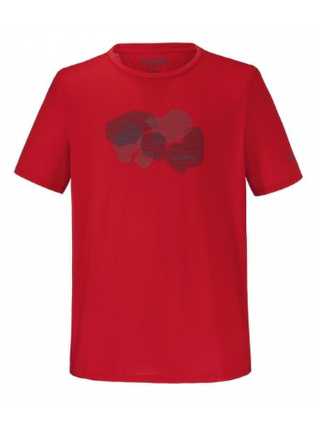 Schöffel Barcelona T-shirt XL Short sleeve Crew neck Polyester Red