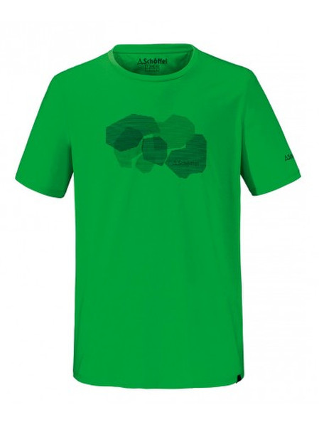 Schöffel Barcelona T-shirt M Short sleeve Crew neck Polyester Green
