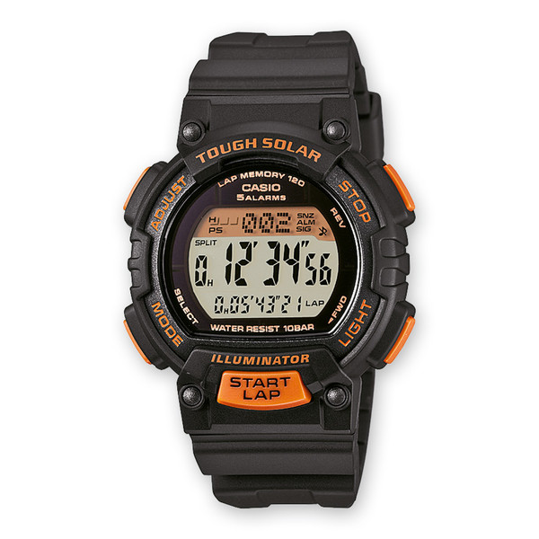 Casio STL-S300H-1BEF Black,Orange sport watch