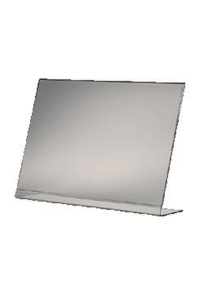 Sigel Table Top Display Frame, slanted, clear, acrylic single-sided presentation, A4 landscape, 2 pcs. Прозрачный копи-холдер