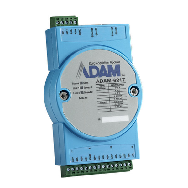 IMC Networks ADAM-6217-AE 8Kanäle Eingang Blau, Weiß Digital & Analog I/O Modul