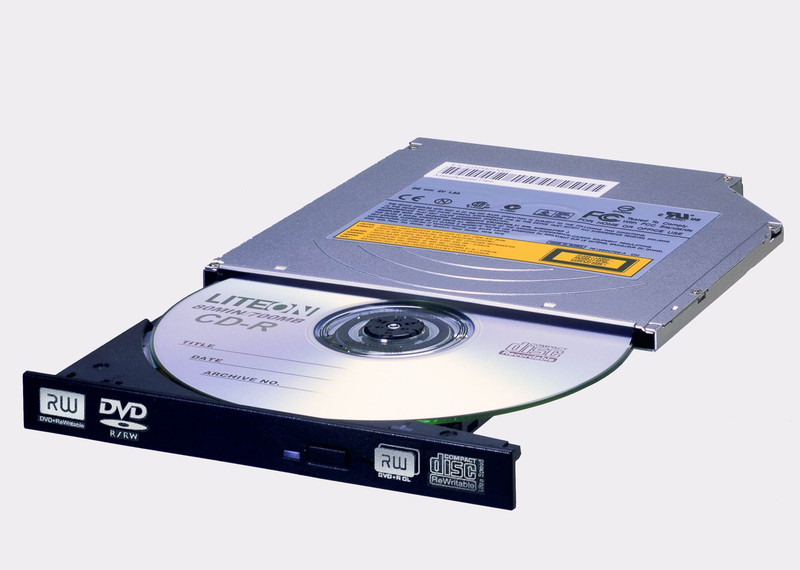 Lite-On Slim 8x 4x 8x 4x DVDRW Drive Internal Black optical disc drive