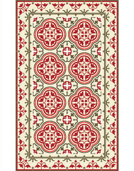 Beija Flor Portugal Indoor Carpet Rectangle Vinyl Multicolour