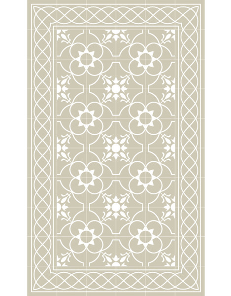 Beija Flor Havana Для помещений Carpet Прямоугольник Винил Бежевый, Белый