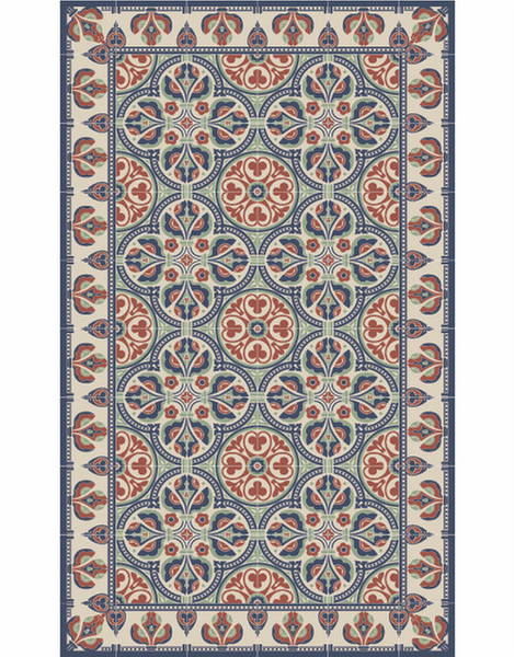 Beija Flor Amber Indoor Carpet Rectangle Vinyl Multicolour
