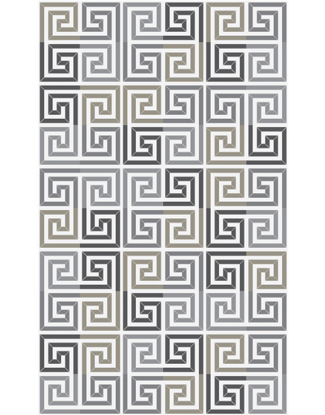 Beija Flor Labyrinth Indoor Carpet Rectangle Vinyl Multicolour