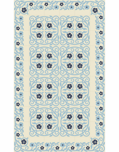 Beija Flor Jasmine Indoor Carpet Rectangle Vinyl Multicolour