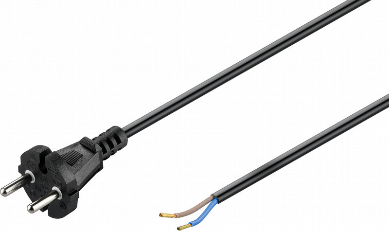 Wentronic 58913 7.5m No Black power cable