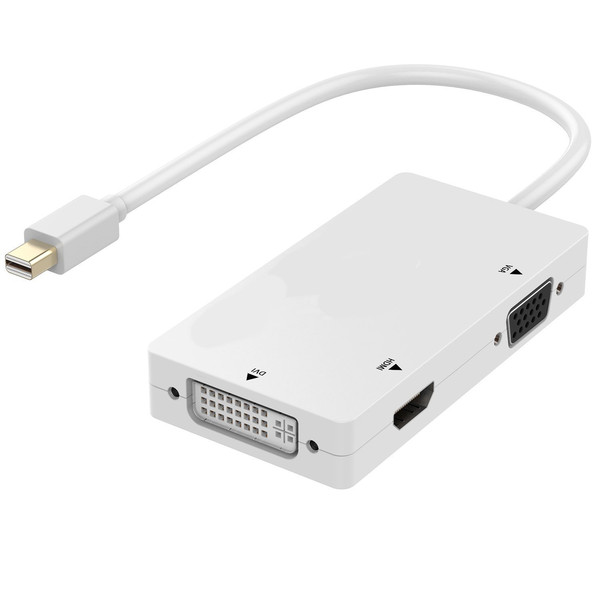 Ewent EW-140512-001-B-P Mini DisplayPort Белый хаб-разветвитель