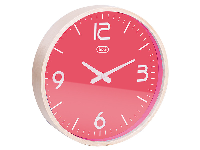 Trevi OM 3311 L Mechanical wall clock Circle Pink