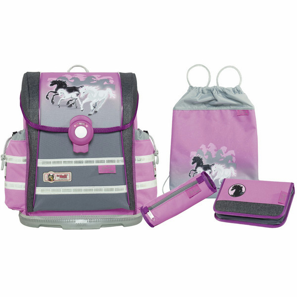 McNeill Spirit Set Girl Grey,Pink school bag set