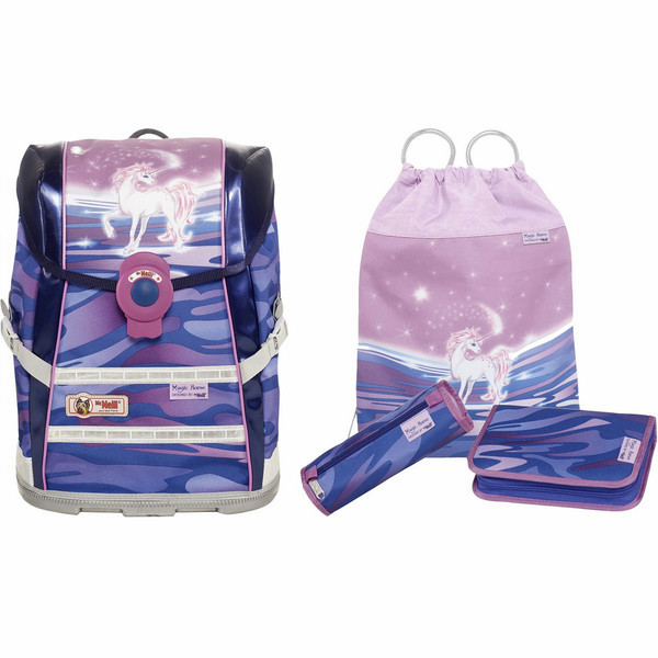 McNeill Magic Horse Set Girl Blue,Pink school bag set