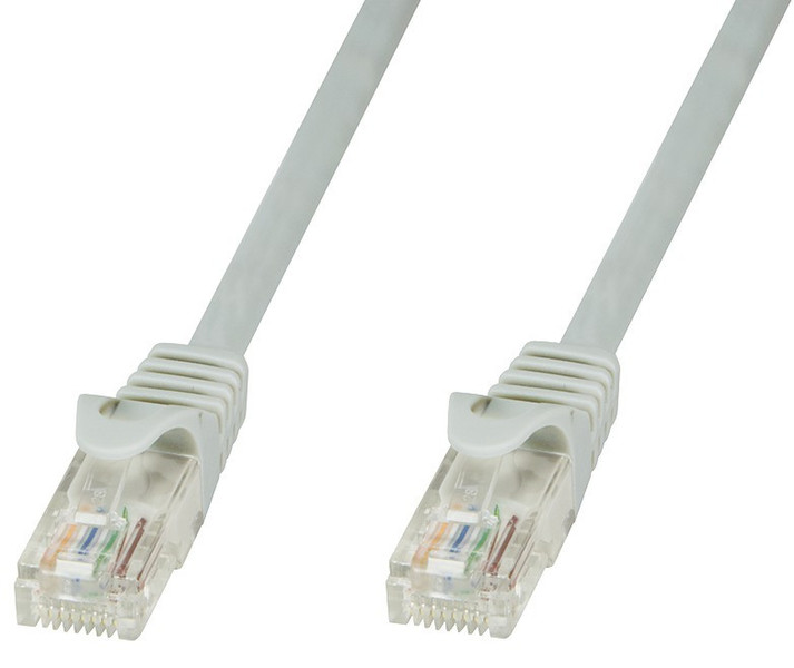 Techly Network Patch Cable in CCA Cat.6 UTP 15m Gray ICOC CCA6U-150T
