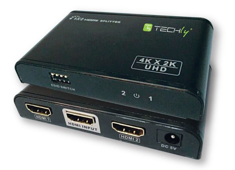 Techly IDATA HDMI2-4K2E HDMI видео разветвитель