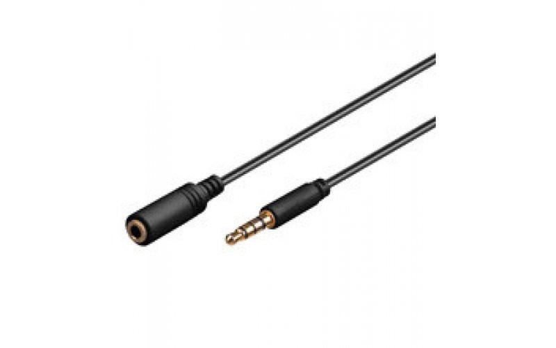 Mercodan 504850040 1м 3.5mm 3.5mm Черный аудио кабель