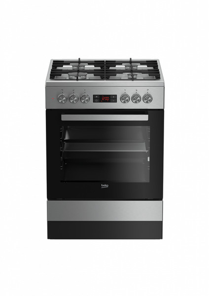 Beko FSM 62330 DXT Freestanding cooker Gas hob A Edelstahl