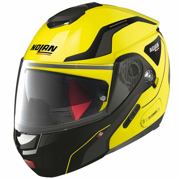 Nolan N90-2 STRATON N-COM COL.18 Full-face helmet Черный, Желтый мотоциклетный шлем