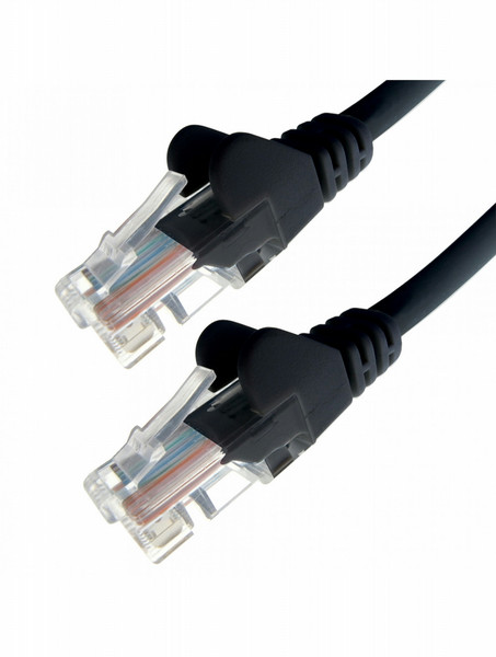 DP Building Systems 22314 0.5m Cat6 U/UTP (UTP) Black networking cable