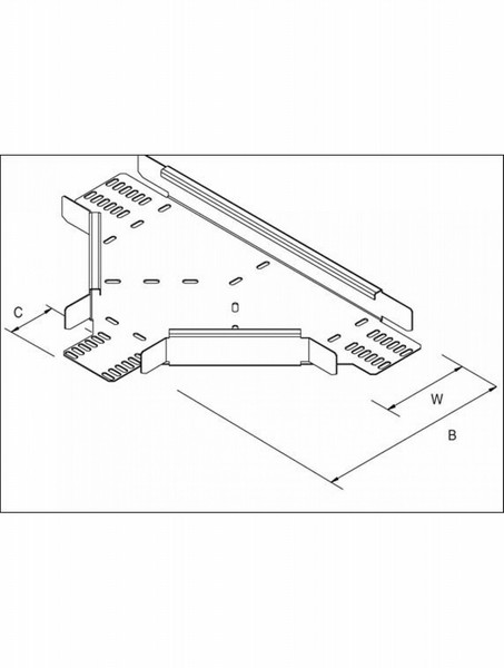 DP Building Systems TUMT450PG T-type cable tray кабельный короб