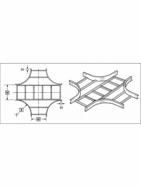 DP Building Systems U15ET90/90/30H Cross cable tray кабельный короб