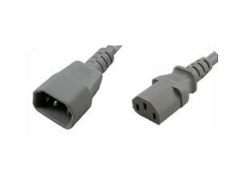 DP Building Systems 9425 1m C13 coupler C14 coupler Grey power cable