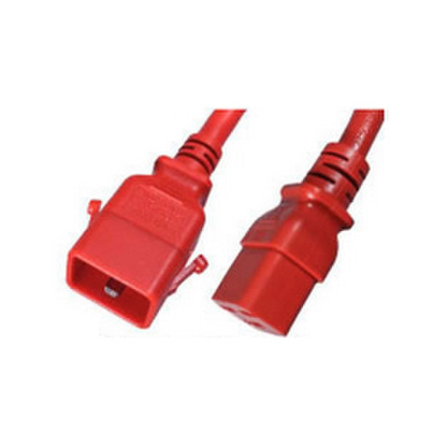 DP Building Systems 6593 0.5m C20 coupler C19 coupler Red power cable