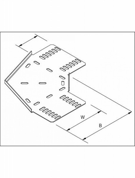 DP Building Systems TULB225/90HG Elbow cable tray 90° кабельный короб