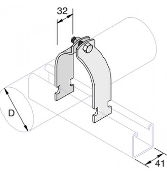 DP Building Systems M1125 Pipe clamp clamp