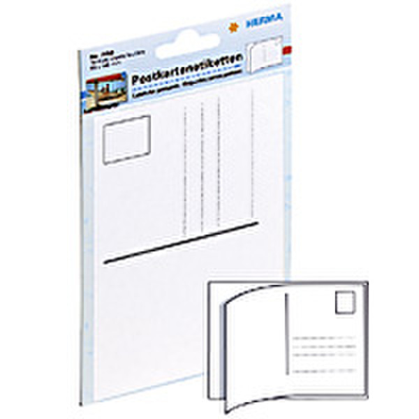 HERMA Post card labels 95x145mm white 10 pcs. 10Stück(e) selbstklebendes Etikett