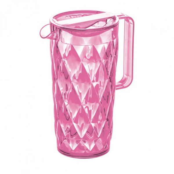 koziol Crystal 1.6L Glass Anthracite,Pink jug