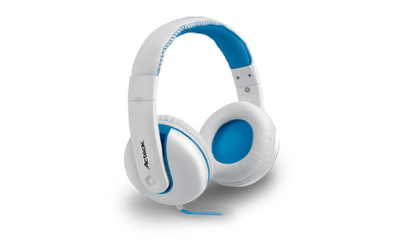 Acteck HD-600 Оголовье Стереофонический Проводная Синий, Белый