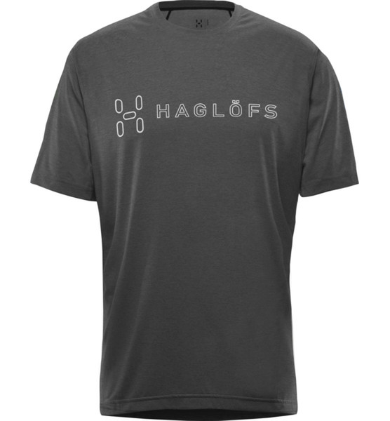 Haglöfs Ridge II T-shirt S Kurzärmel Rundhals Polyester Graphit