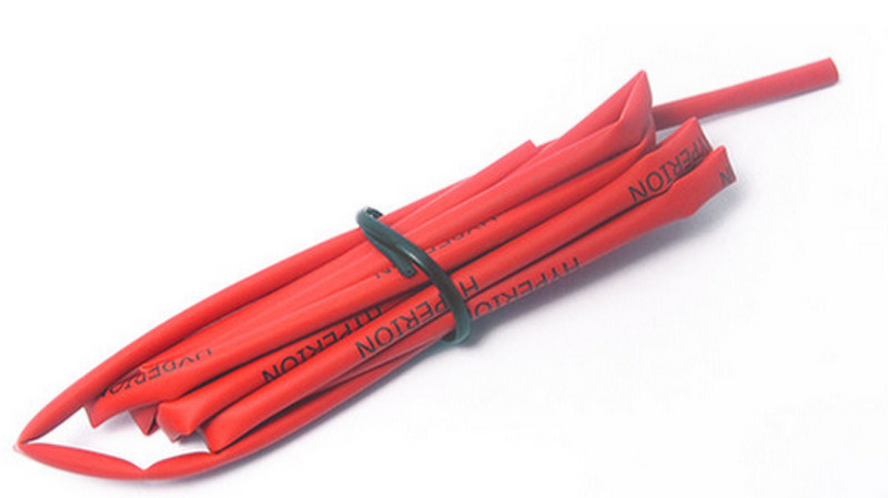 Hyperion HP-HSHRINK02-RD Heat shrink tube Red 1pc(s) cable insulation