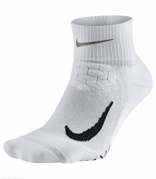 Nike Elite Cushion Quarter Schwarz, Weiß Unisex XL Klassische Socken