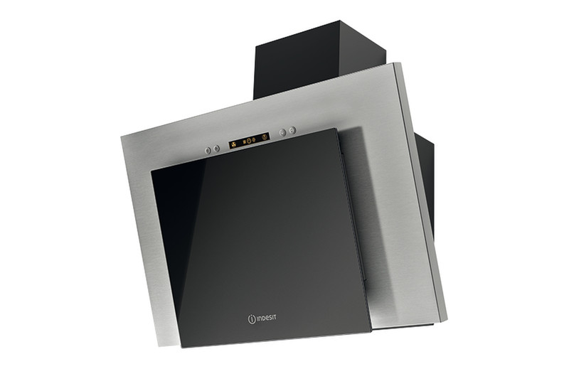 Indesit IHVP 6.4 AL K Wall-mounted 400m³/h E Black cooker hood