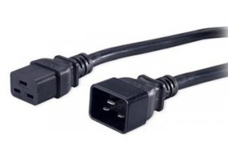 Eaton IEC C20/IEC C19, 1.9m 16A 1.9м C20 coupler C19 coupler Черный кабель питания