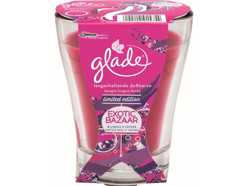 Glade by Brise 687311 Цилиндр Розовый Розовый 1шт восковая свеча