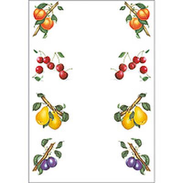 HERMA Kitchen labels 76x26mm fruits on arms 4 sheets 32шт самоклеящийся ярлык