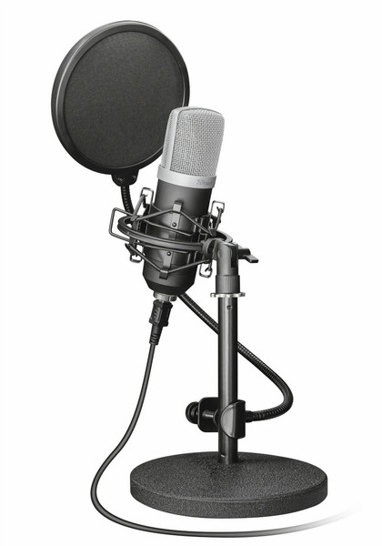 Trust 21753 Studio microphone Verkabelt Schwarz Mikrofon