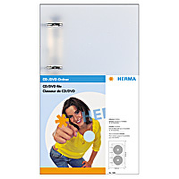 HERMA CD/DVD file 180x316 mm incl. 5 pockets 48discs transparent