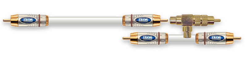IXOS Overture XHK506 Gamma Geometry & Adapters 9m RCA RCA White audio cable