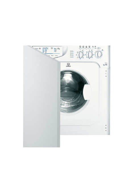 Indesit IWDE 127 (EU) Встроенный Фронтальная загрузка Белый стирально-сушильная машина