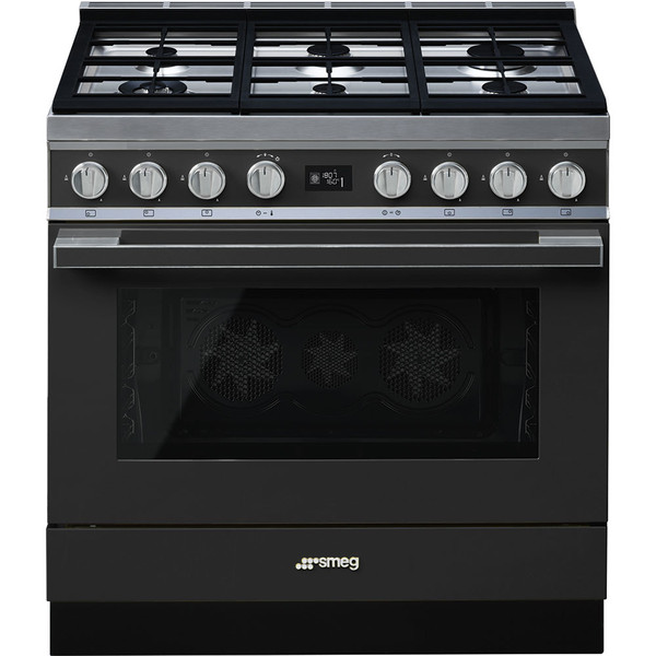 Smeg CPF9GMAN Freestanding cooker Gas hob A+ Антрацитовый кухонная плита