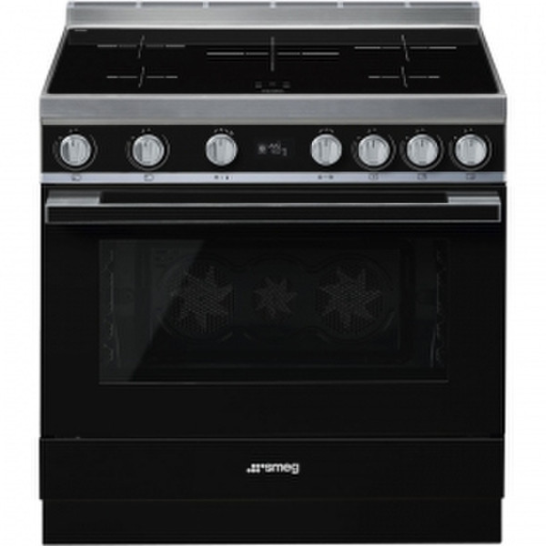 Smeg CPF9IPBL Freestanding cooker Induktionskochfeld A+ Schwarz Küchenherd