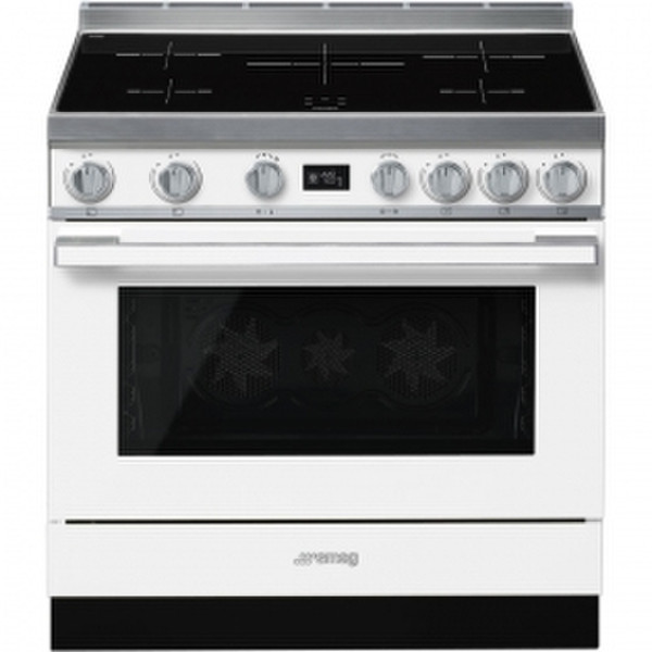 Smeg CPF9IPWH Freestanding cooker Induction hob A+ White cooker