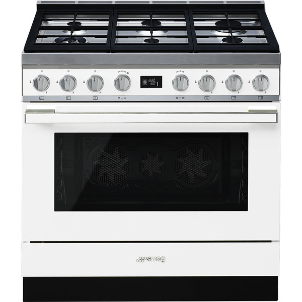 Smeg CPF9GPWH Freestanding cooker Gaskochfeld A+ Weiß Küchenherd