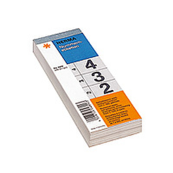 HERMA Number blocks self-adhesive 1-500 white 28x56mm 500pc(s) self-adhesive label