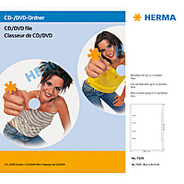 HERMA CD/DVD files, A4 Blue